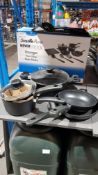 1 X Scoville Pure Never stick C 9 Piece Toughened Aluminium 9 Piece Cookware Set