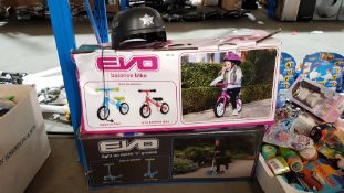 3 Items : 2 X Evo Balance Bike & 1 X Police Helmet