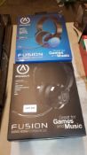 4 X Power A Fusion Gaming Headset (2 X Black & 2 X Blue)