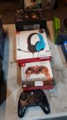 4 Items :L 1 X Nintendo Switch Official LVL 40 Wired Stereo Gaming Headset, 1 X Nintendo Switch Off