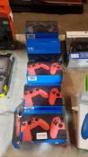 6 X VX4 Premium Wired Controller For PS4 / PC (3 X Black & 3 X Red)