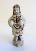 Antique Continental Hard Paste Porcelain Miniature Figurine