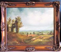 Jack R. Mould Scottish Landscape Pastoral Scene Oil Painting c. 1978