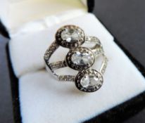 3.3 carat Aquamarine Ring in 925 Sterling Silver