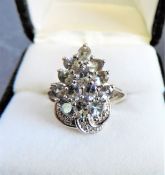 Sterling Silver 1.04 carat Aquarmarine Ring