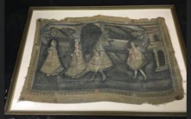 C19th Indian painting on cloth