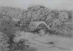 Brig O Don etching signed in plate with monogram