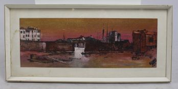 Sunset Isle of Man Oil Painting by N.Shah