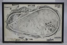 Brooklands Track Print in Frame