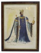 King Henry IV Print Set in Figured Walnut Frame