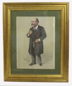 Spy Print Gentleman Mounted Framed