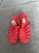 Children's Red Jelly Shoes Size Euro 32