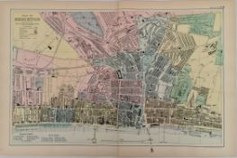 Antique Map Plan of Brighton 1899 G. W Bacon & Co