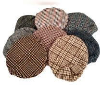 Vintage Clothing 8 Flat Cloth Caps