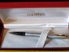 Vintage Sheaffer Fountain Pen Boxed Plus Playing Cards & Dominoes