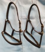 2 Leather Headcollars