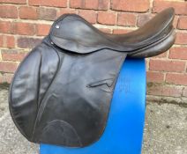 17 1/2' Medium Jeffries Falcon Event/GP Saddle - Brown