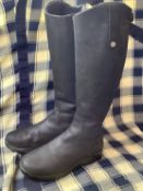Mark Todd Fleece Lined Long Leather Winter Riding Boots - Size 40