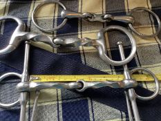 5 x Stainless Steel Snaffles - 4 1/2