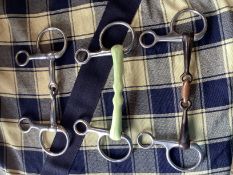 3 x Hanging Cheek/Baucher Snaffles