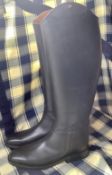New - Petrie Size 7 1/2 Wide Calf Long Leather Dressage Bots