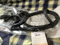 New Caldene Pony Black Padded Bridle & Reins
