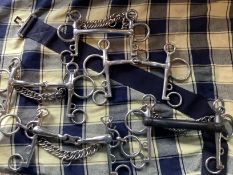 5 x Stainless/Rubber Pelhams