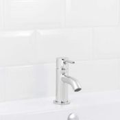 New (P134) Hoffell 1 Lever Chrome-Plated Contemporary Basin Mono Mixer Tap This Contemporary St...