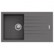 New (P98) Signature Prima Compact Granite Composite 1.0 Bowl Kitchen Sink With Waste Kit 860 L ...