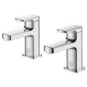 New (P156) Watersmith Heritage Clyde Bath Taps Pair ¼ Turn Operation Suitable For High & Low ...