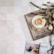 New 13.68M2 Procelanosa Ronda White Feature Tiles.20x31.6cm Per Tile. 1.14M2 Per Pack.Beyond It...