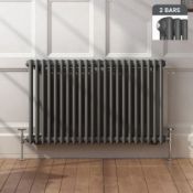 New & Boxed 600X1008Mm Anthracite Double Panel Horizontal Colosseum Traditional Radiator. Rrp ?...