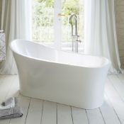 NEW 1650x690mm Madison Freestanding Bath - Large. RRP £2,499. This gloss white free-standing b...
