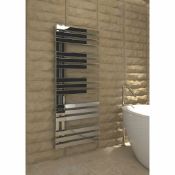 New (R67) 1200x500mm Tevas Towel Rail 1200 x 500mm Chrome. RRP £119.99. Contemporary Design ...