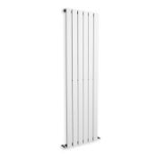 New 1800X480mm Single White Flat Panel Vertical Radiator. Rrp £349.99.Ara8/1800Sw .This Strea...