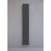 New (O19) 1800x280mm Alulite Flat Aluminium Radiator 1800 x 280mm Black 2337BTU. RRP £294.99....