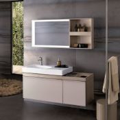 New (S102) Keramag 1184mm Citterio Natural Beige/Taupe Vanity Unit. RRP £1,832.00. Width: 11...