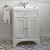 New & Boxed 600mm Loxley Chalk Vanity Unit - Floor Standing. £1,074.99.Mf9000.Comes Complete ...
