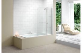 New (T116) 1500x900mm Two Panel Bath Screen.
