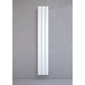 New (S115) Kudo x Alulite Arc Aluminium Radiator 1800 x 280mm White 2396BTU. RRP £192.99. Con...