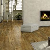 New 9.25m2 Arpeggio Tuscany Olive 2 Strip Effect Laminate Flooring. Drop Lick Fitting, 4 Sided ...