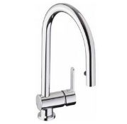 New (U193) Abode, Czar Single Lever Pull Out In Chrome. Minimum 0.9 Bar Pressure Required Heig...