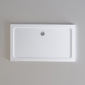 New (U32) 1400x800mm Rectangular Ultraslim Stone Shower Tray. Rrp £424.99. Magnificently Built...