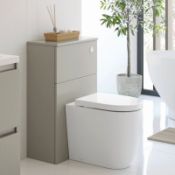 New (U231) Carino 600mm Floor Standing Wc Toilet With Top Pebble Grey. Designer, Modular Furnit...