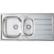 New (U217) Prima 1.5B Sink 965x500mm Stainless Steel. May Differ Slightly.