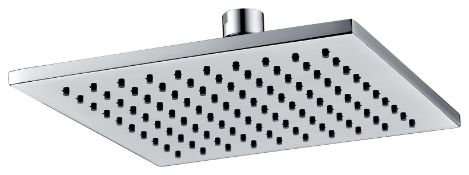 New (U197) Chrome Abs Shower Head 200mm Square.