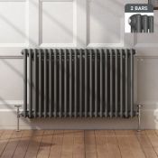 New 600x1008mm Anthracite Double Panel Horizontal Colosseum Traditional Radiator. Rca564.Rrp ?...