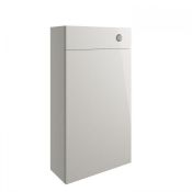 New (W235) Valesso 500mm Slim Wc Unit Toilet Unit - Light Grey RRP £259.29 Colour: Grey Gloss ...