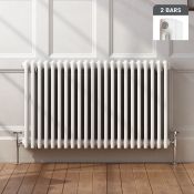 New (W14) 600x1042mm White Double Panel Horizontal Colosseum Traditional Radiator. RRP £530.9...