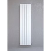 New (W158) Alulite Flat Aluminium Radiator 1800 x 470mm White 3897BTU. RRP £394.99. Contempora...